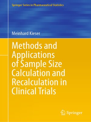 cover image of Methods and Applications of Sample Size Calculation and Recalculation in Clinical Trials